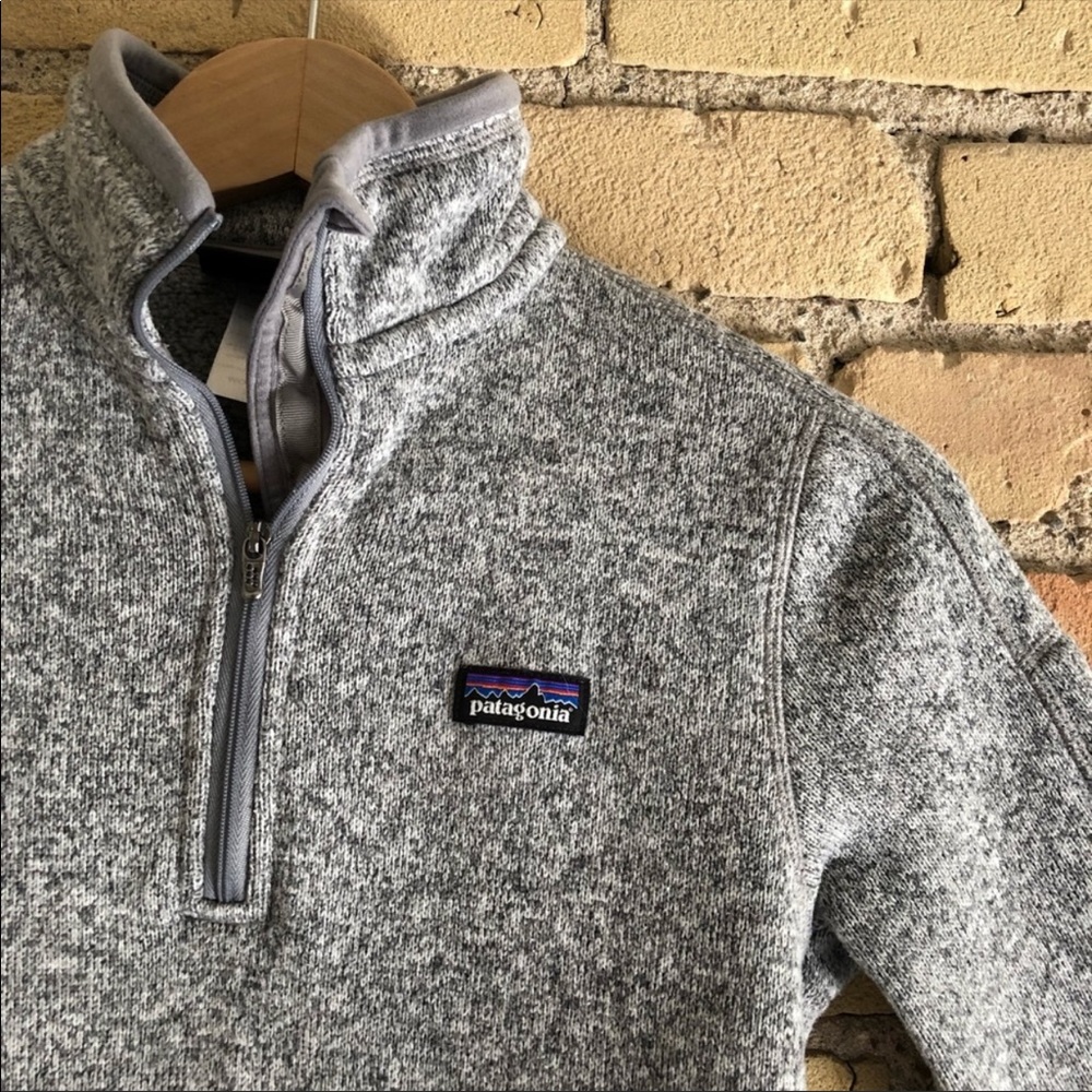 Patagonia Gray Quarter-Zip Fleece Utility Jacket